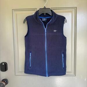 Vineyard Vines Full Zip Fuzzy Vest Small 8-10